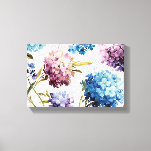 Colourful Spring Flowers Canvas Print (Front)