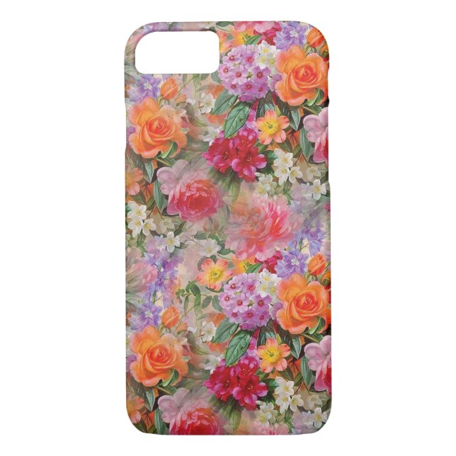 Colourful Spring Flowers Case-Mate iPhone Case (Back)