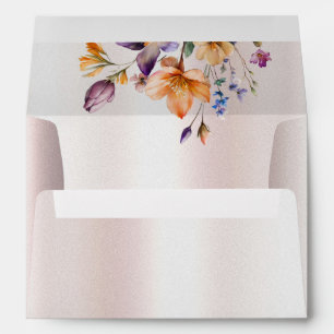Colourful Spring Flowers Envelope