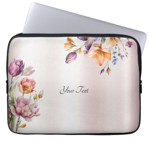 Colourful Spring Flowers Laptop Sleeve