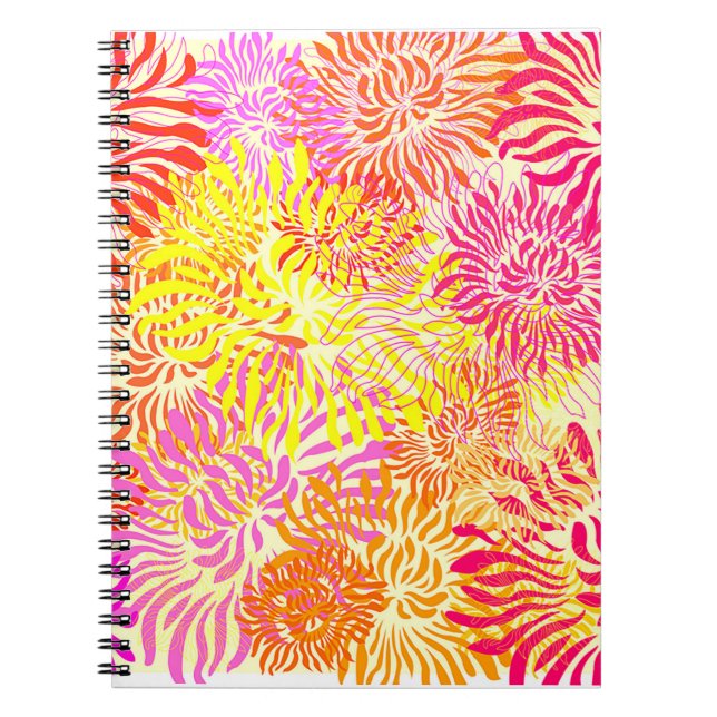 Colourful Spring Flowers Notebook (Front)
