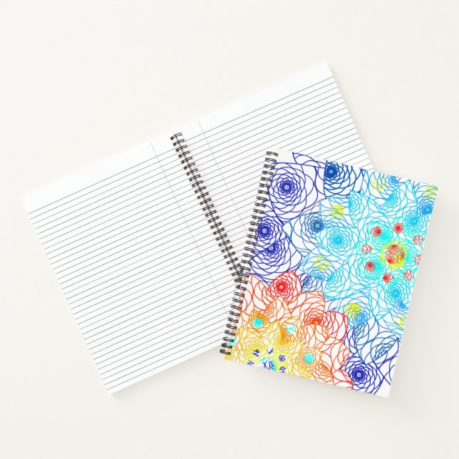 Colourful Spring Flowers Notebook (Inside)