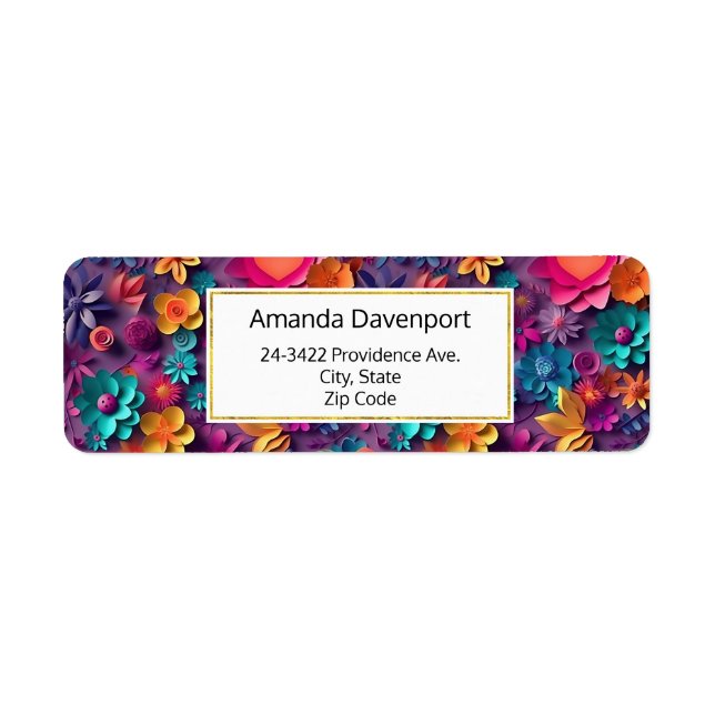 Colourful Spring Flowers Pattern (Front)