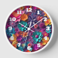 Colourful Spring Flowers Pattern