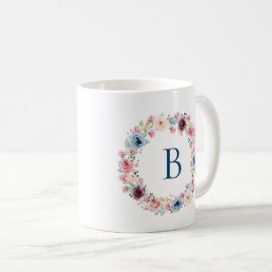 Colourful Spring Flowers Wreath Coffee Mug