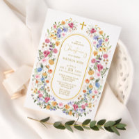 Colourful Spring Garden Flowers Christening