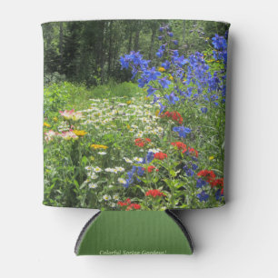 Colourful Spring Garden! Larkspur Blue Can Cooler