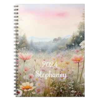 Colourful Spring Meadow  Notebook