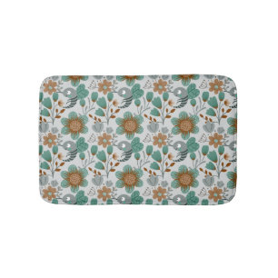 Colourful Spring Pattern Bath Mat
