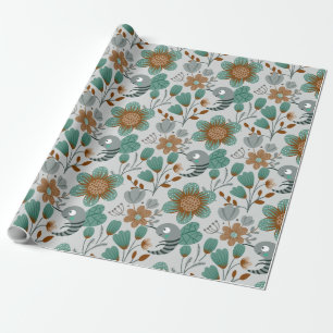 Colourful Spring Pattern Wrapping Paper