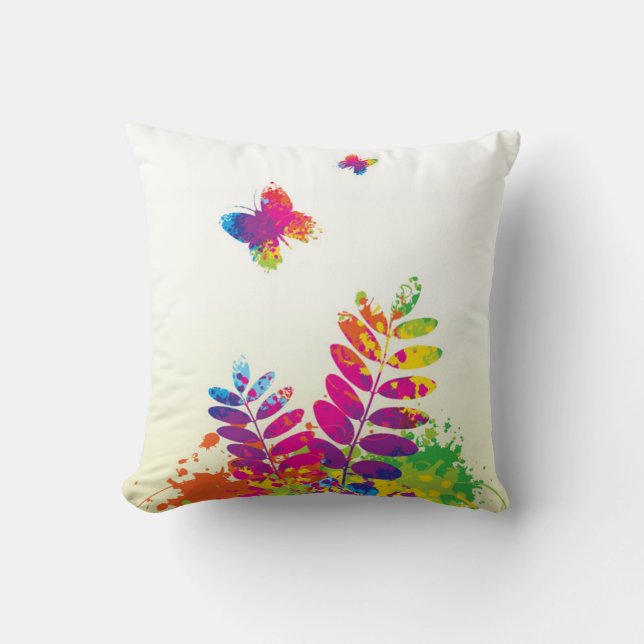 Colourful Spring Pillow (Front)