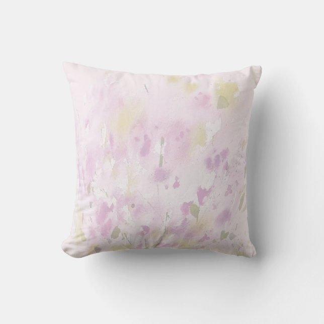 Colourful Spring Summer Floral Boho Garden Cushion (Front)