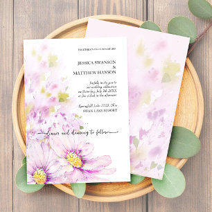Colourful Spring Summer Floral Boho Garden Invitation