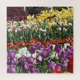 Colourful Spring Tulip Garden, Elizabeth Park Jigsaw Puzzle