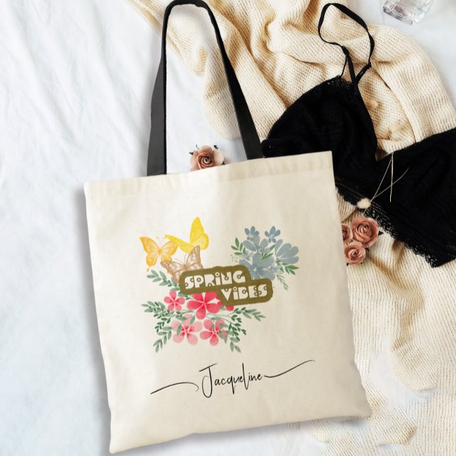 Colourful Spring Vibes Tote Bag (Creator Uploaded)