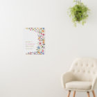 Colourful Spring Wildflower Bridal Shower Welcome