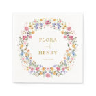 Colourful Spring Wildflower Garden Wreath Wedding