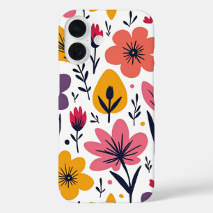 Colourful Spring Wildflower Meadow Botanical iPhone 16 Case