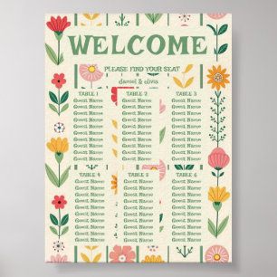 Colourful Spring Wildflower Meadow G Seating Chart