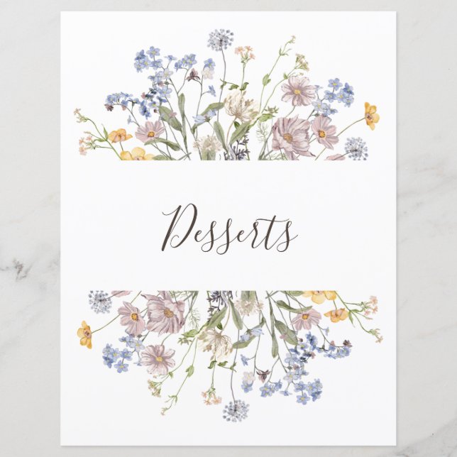 Colourful Spring Wildflower Meadow Garden Divider (Front)