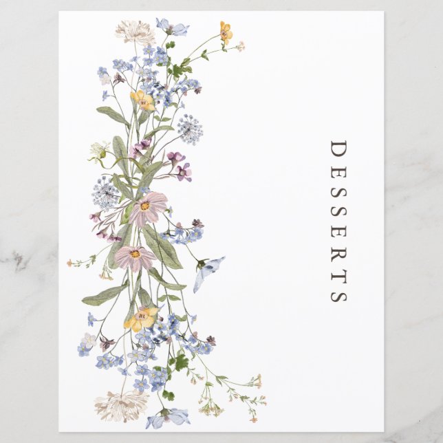 Colourful Spring Wildflower Meadow Garden Divider (Front)