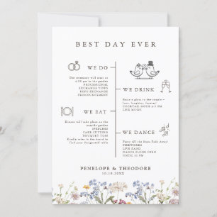 Colourful Spring Wildflower Meadow Garden  Program Invitation