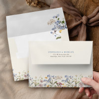 Colourful Spring Wildflower Meadow Garden Wedding