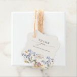 Colourful Spring Wildflower Meadow Garden Wedding Favour Tags<br><div class="desc">Capture the beauty of nature on your special day with our exquisite wildflower watercolor wedding thank you favour tag. Elegant, unique, and blooming with love. Use the text fields to personalise your design with your own wording and details. If you want to change the font style, colour or text placement,...</div>