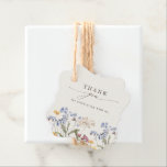 Colourful Spring Wildflower Meadow Garden Wedding Favour Tags<br><div class="desc">Capture the beauty of nature on your special day with our exquisite wildflower watercolor wedding thank you favour tag. Elegant, unique, and blooming with love. Use the text fields to personalise your design with your own wording and details. If you want to change the font style, colour or text placement,...</div>