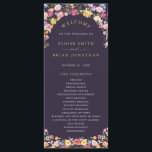 Colourful Spring Wildflower Meadow Garden Wedding  Programme<br><div class="desc">Make your wedding day unforgettable with our beautifully crafted, floral wedding program. The delicate pastel flower wreath brings a romantic, garden-inspired touch to your celebration. Personalise the card with your own text, and easily adjust the font style, colour, and layout to suit your taste by clicking the 'Customise Further' button....</div>