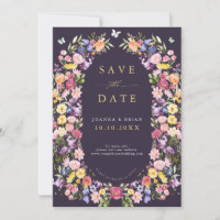 Colourful Spring Wildflower Meadow Garden Wedding