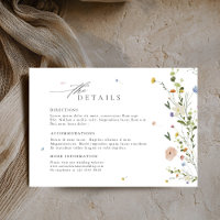 Colourful Spring Wildflower Meadow  Wedding Detail