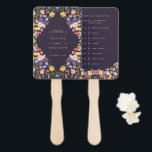 Colourful Spring Wildflower Meadow wedding Timelin Hand Fan<br><div class="desc">Make your wedding day unforgettable with our beautifully crafted, floral wedding timeline hand fan. The delicate pastel flower wreath brings a romantic, garden-inspired touch to your celebration. Personalise the card with your own text, and easily adjust the font style, colour, and layout to suit your taste by clicking the 'Customise...</div>