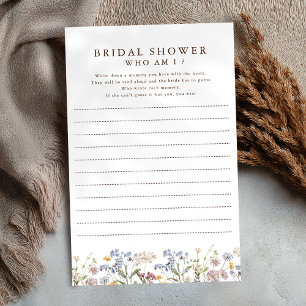 Colourful Spring Wildflower  Who Am I Game     