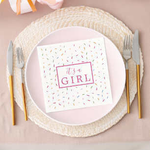 Colourful Sprinkles Baby Sprinkle Baby Shower Pape Napkin
