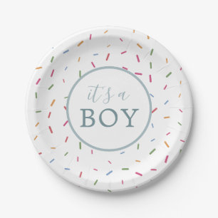 Colourful Sprinkles Baby Sprinkle Baby Shower Pape Paper Plate