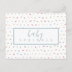 Colourful Sprinkles Baby Sprinkle Invitation