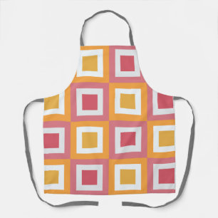 Colourful Square Geometric Pattern Apron