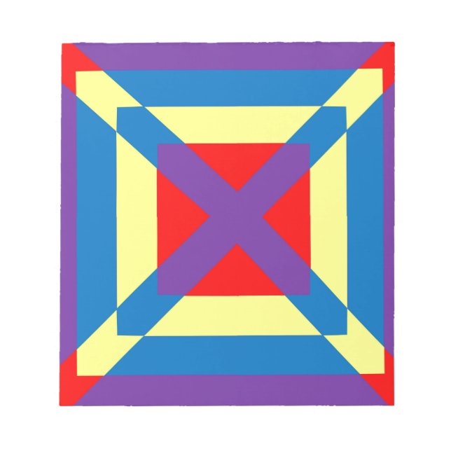 Colourful Square Notepad (Front)