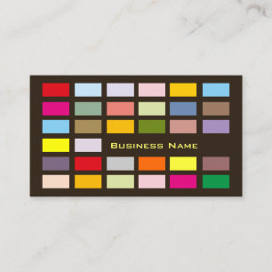 Colourful Square Pattern Business Card Template