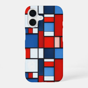 Colourful Square Pattern iPhone 16 Case
