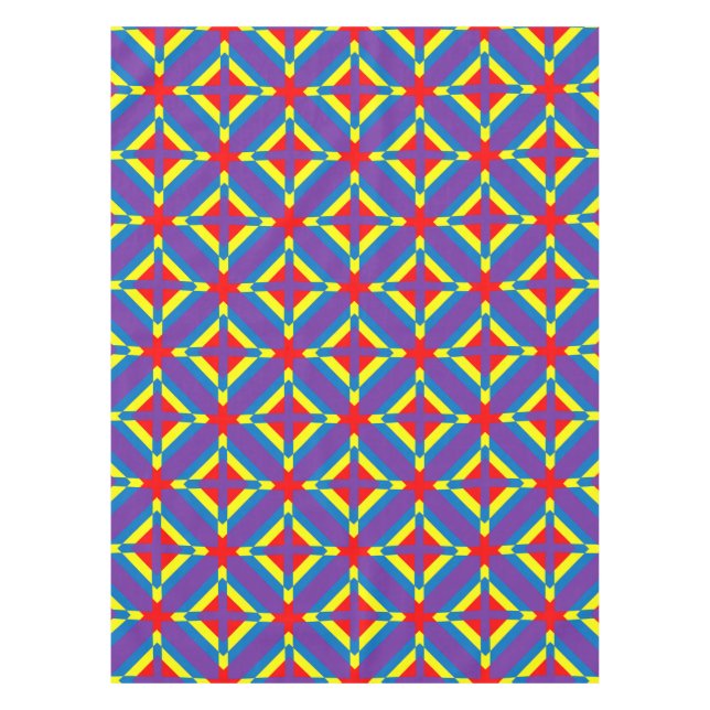 Colourful Square Tablecloth (Front)
