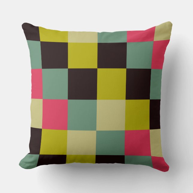 Colourful Squares 06 Cushion (Front)
