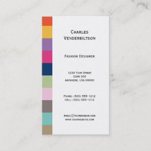Colourful Squares Business Card