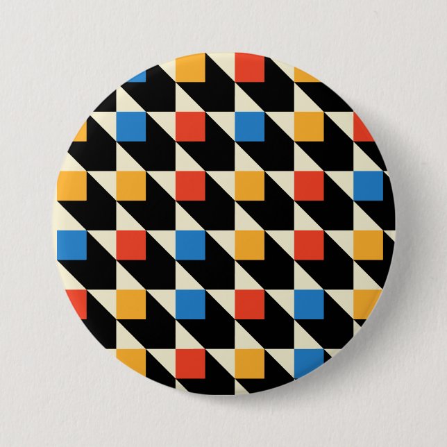 Colourful Squares Button (Front)