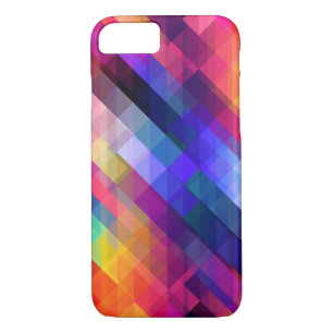 Colourful Squares Geometric Abstract Pattern iPhone 8/7 Case
