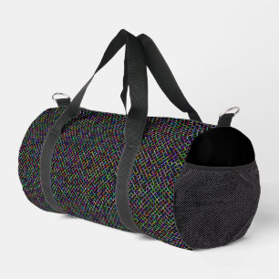 colourful squares geometric unique vibrant pattern duffle bag