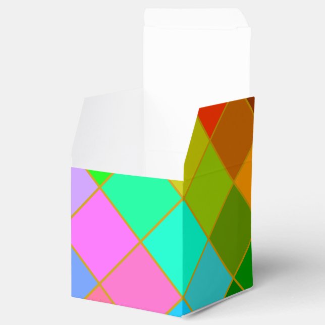 Colourful Squares Gift Box (Opened)