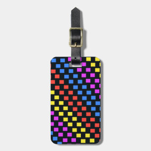 Colourful Squares Luggage Tag