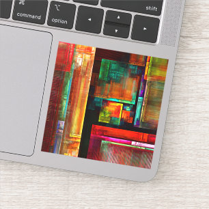 Colourful Squares Modern Abstract Art Pattern #04